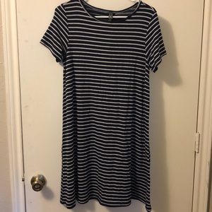 Blue Striped Dress